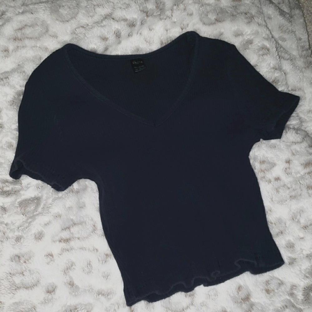 *3for$15* Shein Navy Blue Ribbed Top